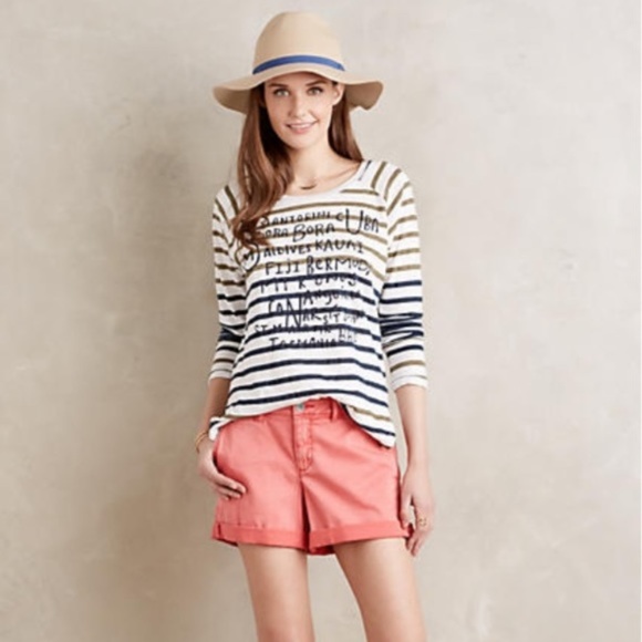 Anthropologie Pants - Anthropology Pilcro Hyphen Chino Shorts Coral Pink